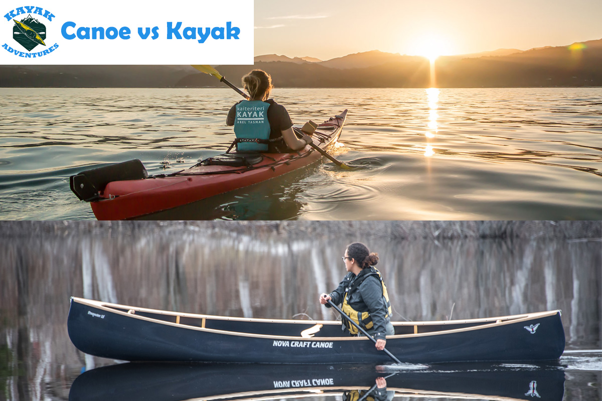 Canoe vs Kayak.